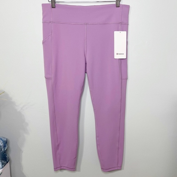 Lululemon Invigorate High Rise Tights Purple Jubilee Leggings 14 Nwt - Picture 4 of 11